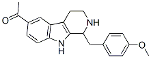 CAS#: 69440-51-3, 1,2,3,4-Tetrahydro-6-Acetyl-1-(4-Methoxybenzyl)-9H-Pyrido[3,4-b]Indole