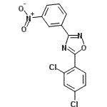CAS 登录号：694521-58-9， 5-(2,4-二氯苯基)-3-(3-硝基苯基)-1,2,4-恶二唑
