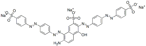CAS#: 6949-14-0, 7-Amino-4-Hydroxy-3,8-Bis[[4-[(4-Sulfophenyl)Azo]Phenyl]Azo]-2-Naphthalenesulfonic Acid Trisodium Salt