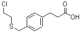 CAS#: 6951-12-8, 4-[[(2-Chloroethyl)Thio]Methyl]-Benzenepropanoic Acid