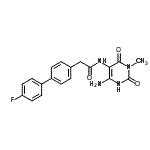 CAS#: 695153-95-8, N-(6-Amino-3-methyl-2,4-dioxo-1,2,3,4-tetrahydro-5-pyrimidinyl)-2-(4'-fluoro-4-biphenylyl)acetamide