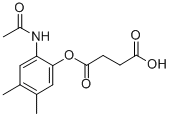 CAS 登录号:69517-62-0, 1-(2-乙酰氨基-4,5-二甲基苯基)琥珀酸氢酯