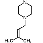 CAS#: 69541-13-5, 1-(3-Methyl-2-buten-1-yl)piperazine