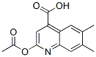 CAS#: 69552-20-1, 2-(Acetyloxy)-6,7-Dimethyl-4-Quinolinecarboxylic Acid