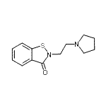 CAS 登录号：69577-10-2， 2-[2-(1-吡咯烷基)乙基]-1,2-苯并噻唑-3(2H)-酮