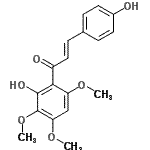 CAS#: 69616-74-6, (2E)-3-(4-Hydroxyphenyl)-1-(2-hydroxy-3,4,6-trimethoxyphenyl)-2-propen-1-one