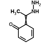 CAS 登录号：6962-75-0， 6-(1-肼基亚乙基)-2,4-环己二烯-1-酮