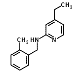 CAS 登录号：696585-63-4， 4-乙基-N-(2-甲基苄基)-2-吡啶胺
