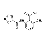 CAS 登录号：696642-44-1， 2-甲基-6-[(1,2-恶唑-5-基羰基)氨基]苯甲酸