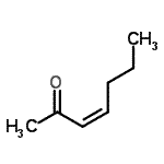 CAS 登录号：69668-88-8， (3Z)-3-庚烯-2-酮