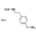 CAS#: 69717-81-3, [2-(4-Methoxyphenyl)ethyl]hydrazine hydrochloride (1:1)