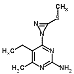 CAS#: 697230-66-3, 5-Ethyl-4-methyl-6-[3-(methylsulfanyl)-1H-diaziren-1-yl]-2-pyrimidinamine