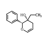 CAS#: 697300-66-6, (2R,3R)-3-Ethyl-2-phenyl-3,4-dihydro-2H-pyran-3-ol