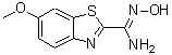 CAS#: 697784-33-1, N'-Hydroxy-6-methoxy-1,3-benzothiazole-2-carboximidamide