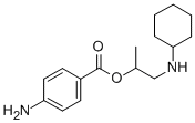 CAS 登录号：69781-62-0， 2-环己基氨基-1-甲基乙基 4-氨基苯甲酸酯
