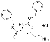 CAS#: 69861-89-8, (S)-6-Amino-2-[[(Phenylmethoxy)Carbonyl]Amino]-Hexanethioic Acid S-(Phenylmethyl) Ester Monohydrochloride