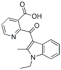 CAS#: 69898-42-6, 2-[(1-Ethyl-2-Methyl-1H-Indol-3-Yl)Carbonyl]-3-Pyridinecarboxylic Acid