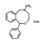 CAS#: 69984-26-5, 5-Methyl-1-phenyl-3,4,5,6-tetrahydro-1H-2,5-benzoxazocine hydrobromide (1:1)