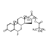 CAS#: 69986-99-8, (6alpha,16alpha)-6-Fluoro-17-hydroxy-16-methyl-3,20-dioxopregna-1,4,9(11)-trien-21-yl pivalate