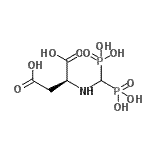 CAS 登录号：70008-50-3， N-(二膦酰甲基)-L-天冬氨酸