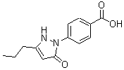 CAS#: 700849-61-2, 4-(5-Oxo-3-propyl-2,5-dihydro-1H-pyrazol-1-yl)benzoic acid