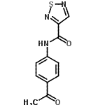 CAS 登录号：700860-69-1， N-(4-乙酰基苯基)-1,2,5-噻二唑-3-甲酰胺