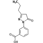 CAS#: 701221-57-0, 3-(5-Oxo-3-propyl-4,5-dihydro-1H-pyrazol-1-yl)benzoic acid