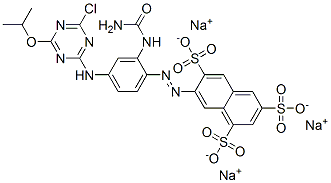 CAS 登录号：70210-26-3， 三钠7-[[2-[(氨基羰基)氨基]-4-[[4-氯-6-(1-甲基乙氧基)-1,3,5-三嗪-2-基]氨基]苯基]偶氮]萘-1,3,6-三磺酸盐