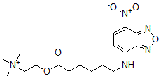 CAS 登录号:70214-86-7, N-7-(4-硝基苯并-2-氧代-1,3-二氮唑)-omega-氨基己酸beta-(N-三甲基铵)乙酯