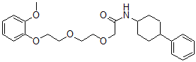 CAS#: 70265-50-8, 2-[2-[2-(2-Methoxyphenoxy)Ethoxy]Ethoxy]-N-(4alpha-Phenylcyclohexan-1beta-Yl)Acetamide