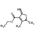 CAS#: 70375-66-5, Ethyl 5-imino-2,3-dimethyl-2,5-dihydro-1,2-thiazole-4-carboxylate
