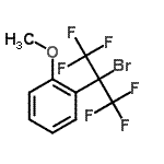 CAS#: 70430-22-7, 1-(2-Bromo-1,1,1,3,3,3-hexafluoro-2-propanyl)-2-methoxybenzene