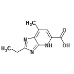 CAS#: 704867-48-1, 2-Ethyl-7-methyl-1H-imidazo[4,5-b]pyridine-5-carboxylic acid