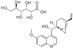 CAS 登录号:7054-25-3, 奎尼丁葡萄糖酸酯