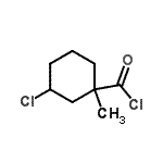 CAS#: 70586-23-1, 3-Chloro-1-methylcyclohexanecarbonyl chloride