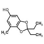 CAS#: 705928-36-5, 2,2-Diethyl-7-methyl-1,3-benzodioxol-5-ol