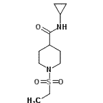 CAS 登录号：705959-57-5， N-环丙基-1-(乙基磺酰基)-4-哌啶甲酰胺