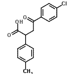 CAS#: 70596-90-6, 4-(4-Chlorophenyl)-2-(4-methylphenyl)-4-oxobutanoic acid