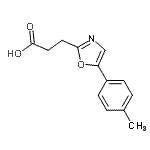 CAS#: 705962-58-9, 3-[5-(4-Methylphenyl)-1,3-oxazol-2-yl]propanoic acid