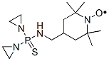 CAS#: 70616-92-1, 4-(((Bis(1-aziridinyl)phosphinothioyl)amino)methyl)-2,2,6,6-tetramethyl-1-piperidinyloxy