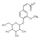 CAS 登录号：70622-78-5， 2-甲氧基-4-[(Z)-2-硝基乙烯基]苯基吡喃己糖苷