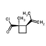 CAS#: 70645-45-3, (1R,2R)-2-Isopropenyl-1-methylcyclobutanecarbonyl chloride