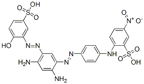 CAS#: 70660-47-8, 2-[[4-[[2,4-Diamino-5-[(2-Hydroxy-5-Sulphophenyl)Azo]Phenyl]Azo]Phenyl]Amino]-5-Nitrobenzenesulphonic Acid