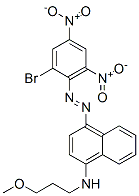 CAS 登录号：70660-55-8， 4-[(2-溴-4,6-二硝基苯基)偶氮]-N-(3-甲氧基丙基)萘-1-胺
