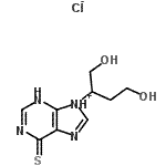 CAS#: 70661-73-3, 9-(1,4-Dihydroxy-2-butanyl)-6-thioxo-6,9-dihydro-3H-purin-9-ium chloride
