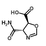 CAS 登录号：70671-34-0， (4S,5S)-4-氨基甲酰-4,5-二氢-1,3-恶唑-5-羧酸