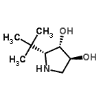 CAS#: 706755-06-8, (2R,3S,4S)-2-(2-Methyl-2-propanyl)-3,4-pyrrolidinediol