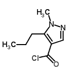 CAS#: 706819-89-8, 1-Methyl-5-propyl-1H-pyrazole-4-carbonyl chloride