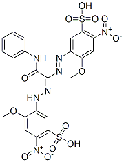 CAS#: 70709-62-5, 1,5-Bis(2-methoxy-4-nitro-5-sulfophenyl)-3-((phenylamino)carbonyl)formazan