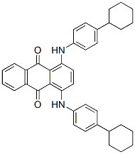 CAS 登录号：70714-75-9， 1,4-二((4-环己基苯基)氨基)-9,10-蒽二酮